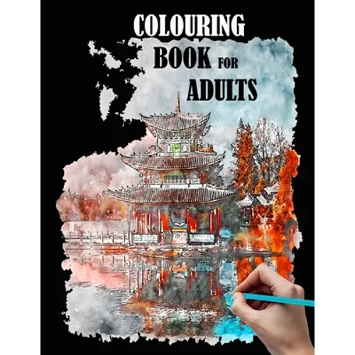 Colouring book for adults: city, houses, flowers, coloring books for adult, beautiful patterns and sketches to color