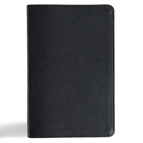 CSB Thinline Bible, Anglicised Edition, Black Genuine Leather