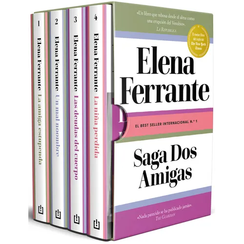 Estuche Saga DOS Amigas (La Amiga Estupenda / Un Mal Nombre / Las Deudas del Cuerpo / La Niña Perdida) / Neapolitan Novels Saga. Boxed Set