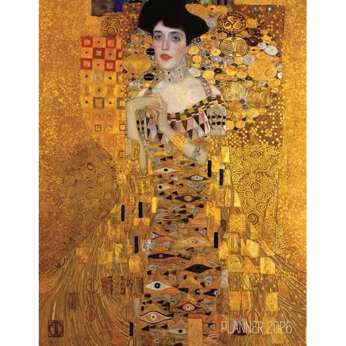 Gustav Klimt Monthly Planner 2026: Portrait of Adele Bloch-Bauer I Gold Art Nouveau Year Agenda: January-December (12 Months)