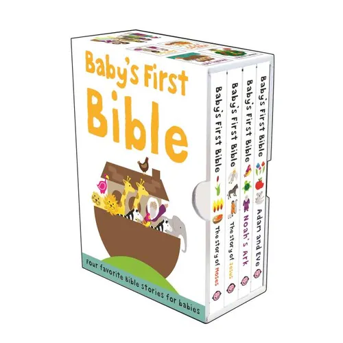 Baby's First Bible Boxed Set: The Story of Moses, the Story of Jesus, Noah's Ark, and Adam and Eve