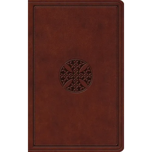 ESV Value Thinline Bible (Trutone, Brown, Mosaic Cross Design)