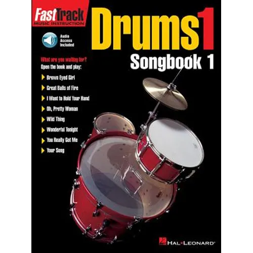 Fasttrack Drums Songbook 1 - Level 1 Book/Online Audio