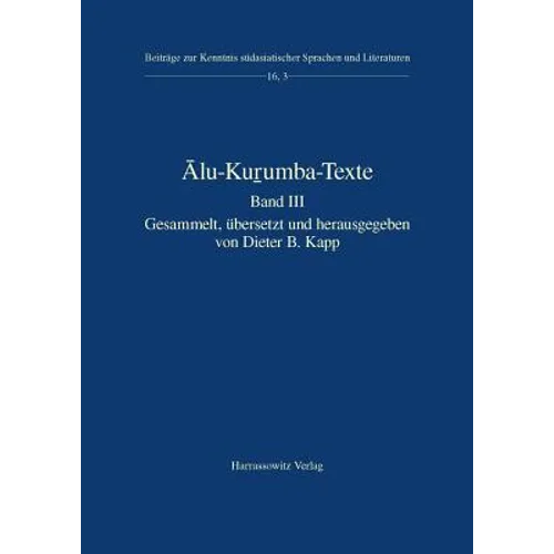 Alu-Kurumba-Texte: Band III
