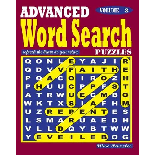 ADVANCED Word Search Puzzles. Vol. 3