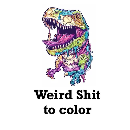 Weird Shit to Color: Relaxing coloring book for adults Cosmic psychadellic characters and scenes - Paperback