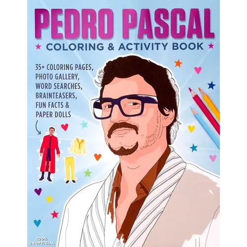 Pedro Pascal Coloring & Activity Book