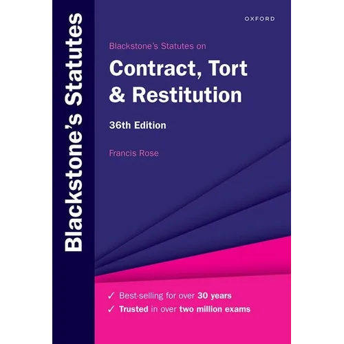 Blackstone's Statutes on Contract, Tort & Restitution