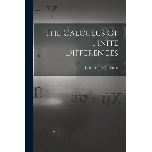 The Calculus Of Finite Differences