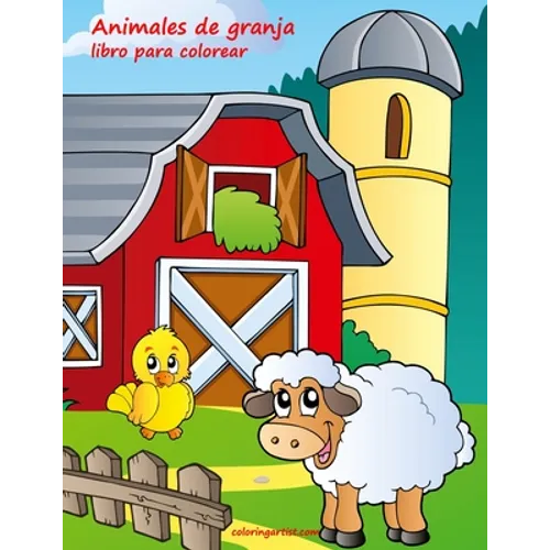 Animales de granja libro para colorear 1