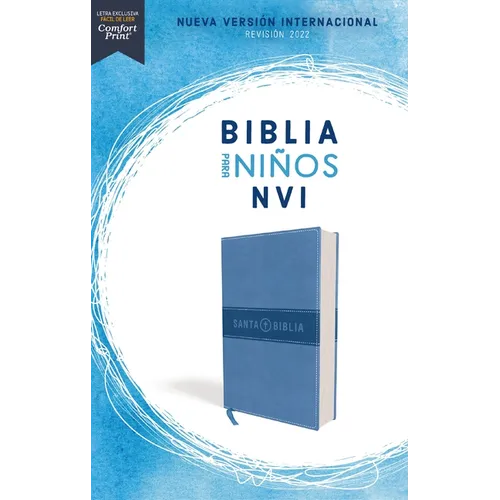 Nvi, Biblia Para Niños Revisión 2022, Leathersoft, Azul Celeste, Comfort Print