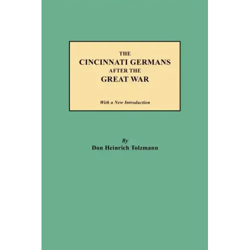 Cincinnati Germans After the Great War