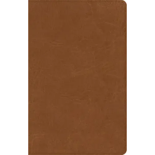 CSB Single-Column Personal Size Bible, Saddle Genuine Leather
