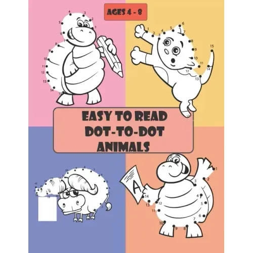 Easy to Read Dot-to-Dot Animals: 105 pages, Fun Connect The Dots Books for Kids Age 3, 4, 5, 6, 7, 8, Activities for Learning, Boys & Girls Connect Th