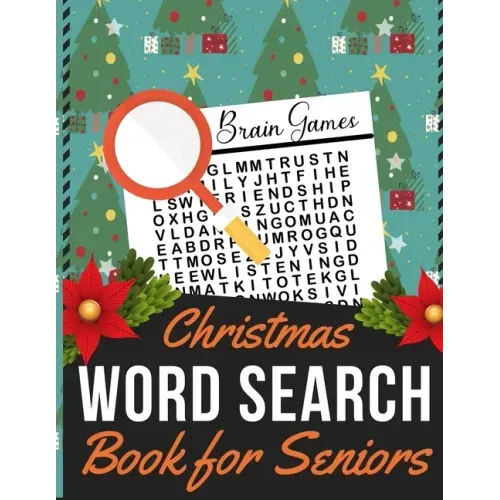 Christmas Word Search Book for Seniors: Holiday themed word search puzzle book Puzzle Gift for Word Puzzle Lover Brain Exercise Game