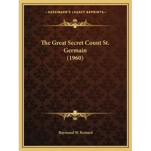 The Great Secret Count St. Germain (1960)