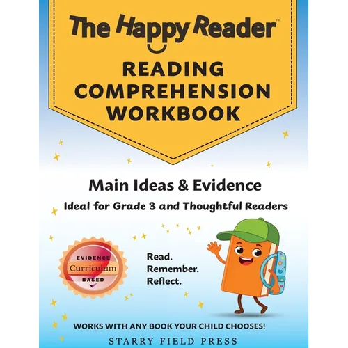 Reading Comprehension Workbook, Grade 3: Main Ideas & Evidence