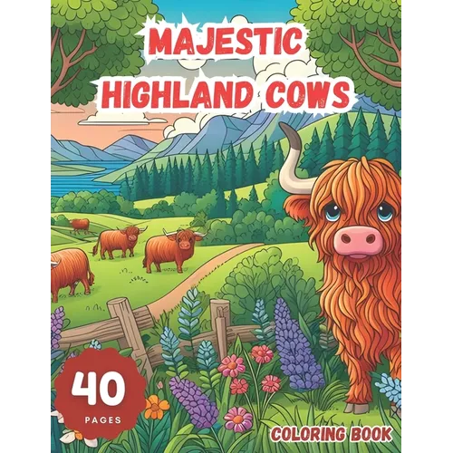 Majestic Highland Cows: An Intricate Coloring Journey: Experience the Beauty and Serenity of Scotland's Iconic Creatures Through Detailed Illustration