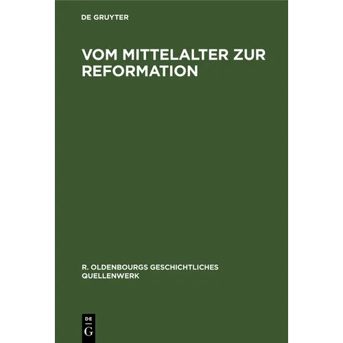 Vom Mittelalter Zur Reformation