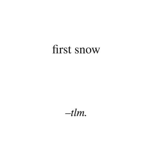 first snow