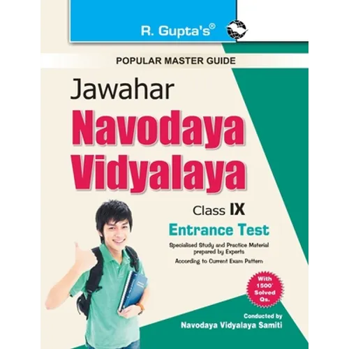 Jawahar Navodaya Vidyalaya Entrance Exam Guide for (9th) Class IX