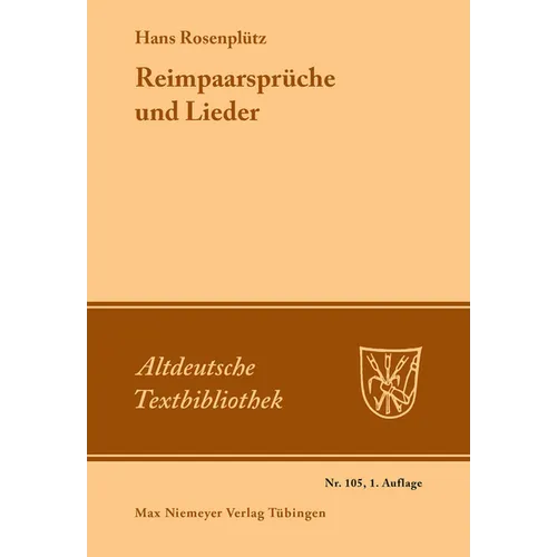 Reimpaarsprüche und Lieder
