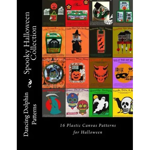 Spooky Halloween Collection: 16 Plastic Canvas Patterns for Halloween