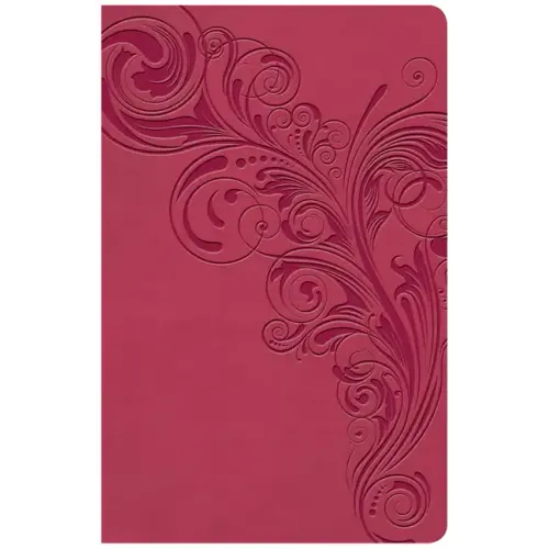 KJV Large Print Personal Size Reference Bible, Pink Leathertouch Indexed