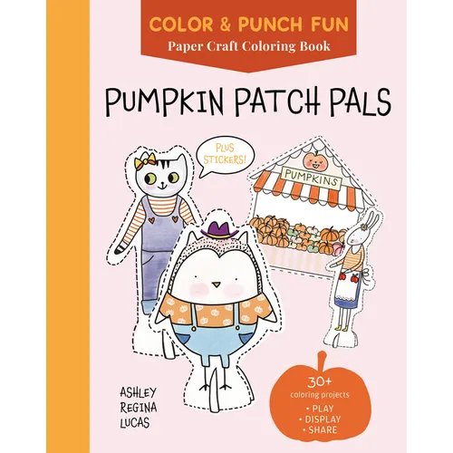 Pumpkin Patch Pals: Paper Craft Coloring Book