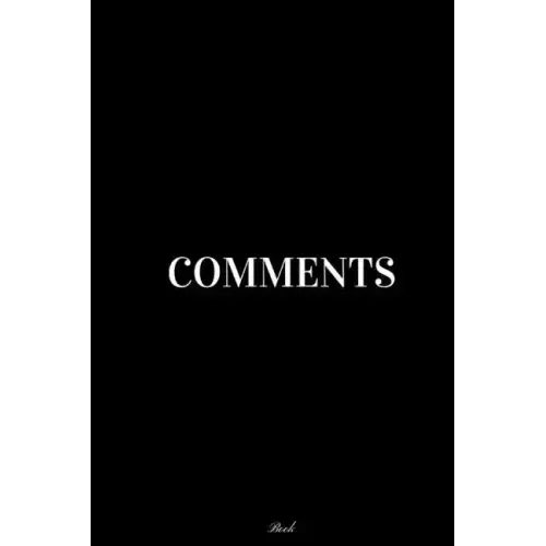 Comments: Book