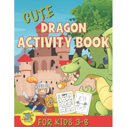 cute dragons activity book for kids 3-8: amazing dragon gift for kids 3 and up