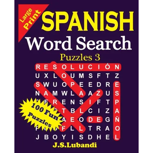 Large Print Spanish Word Search Puzzles 3