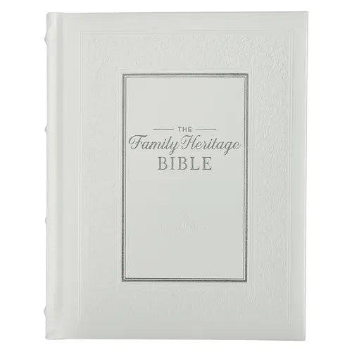 NLT Family Heritage Bible, Large Print Family Devotional Bible for Study, New Living Translation Holy Bible Faux Leather Hardcover, Additional Interac