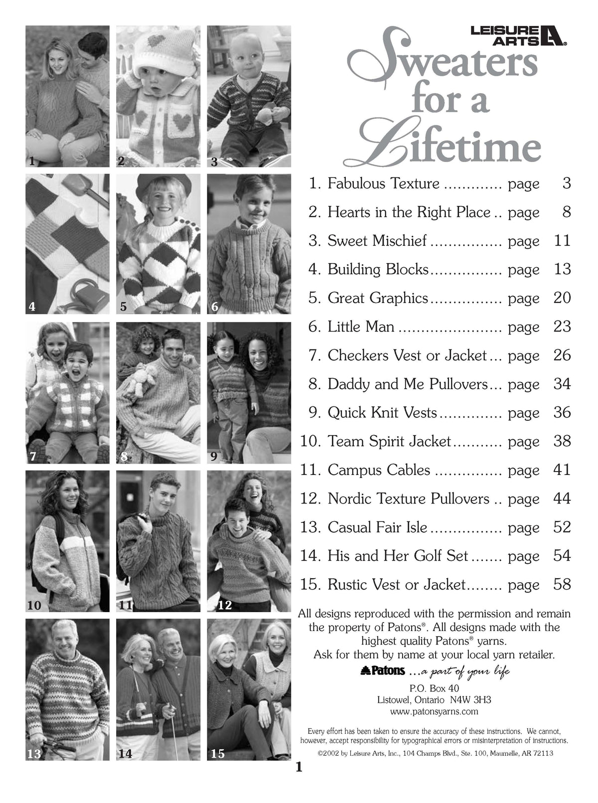 Sweaters for a Lifetime Book