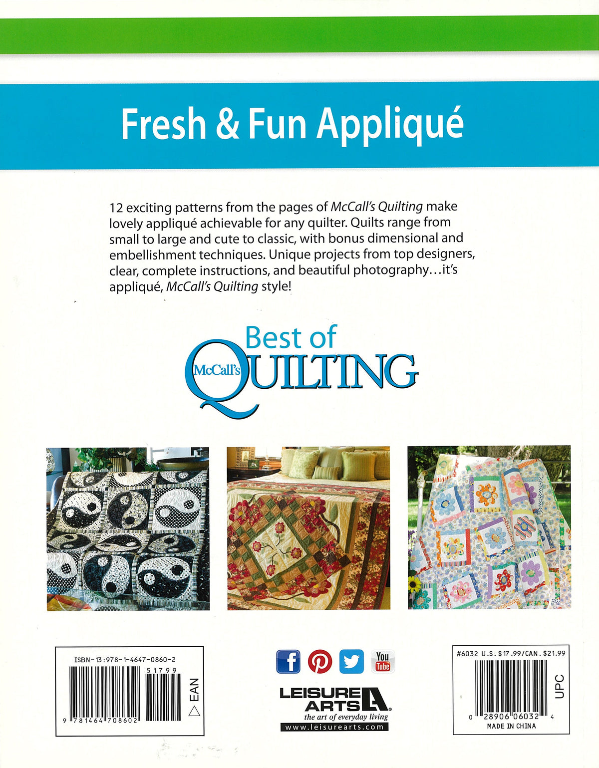 Fresh & Fun Applique—12 Projects Book