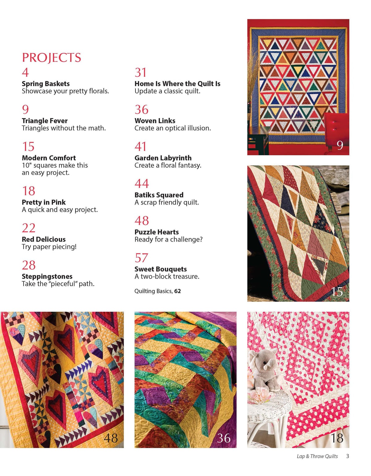 Lap & Throw Quilts Book