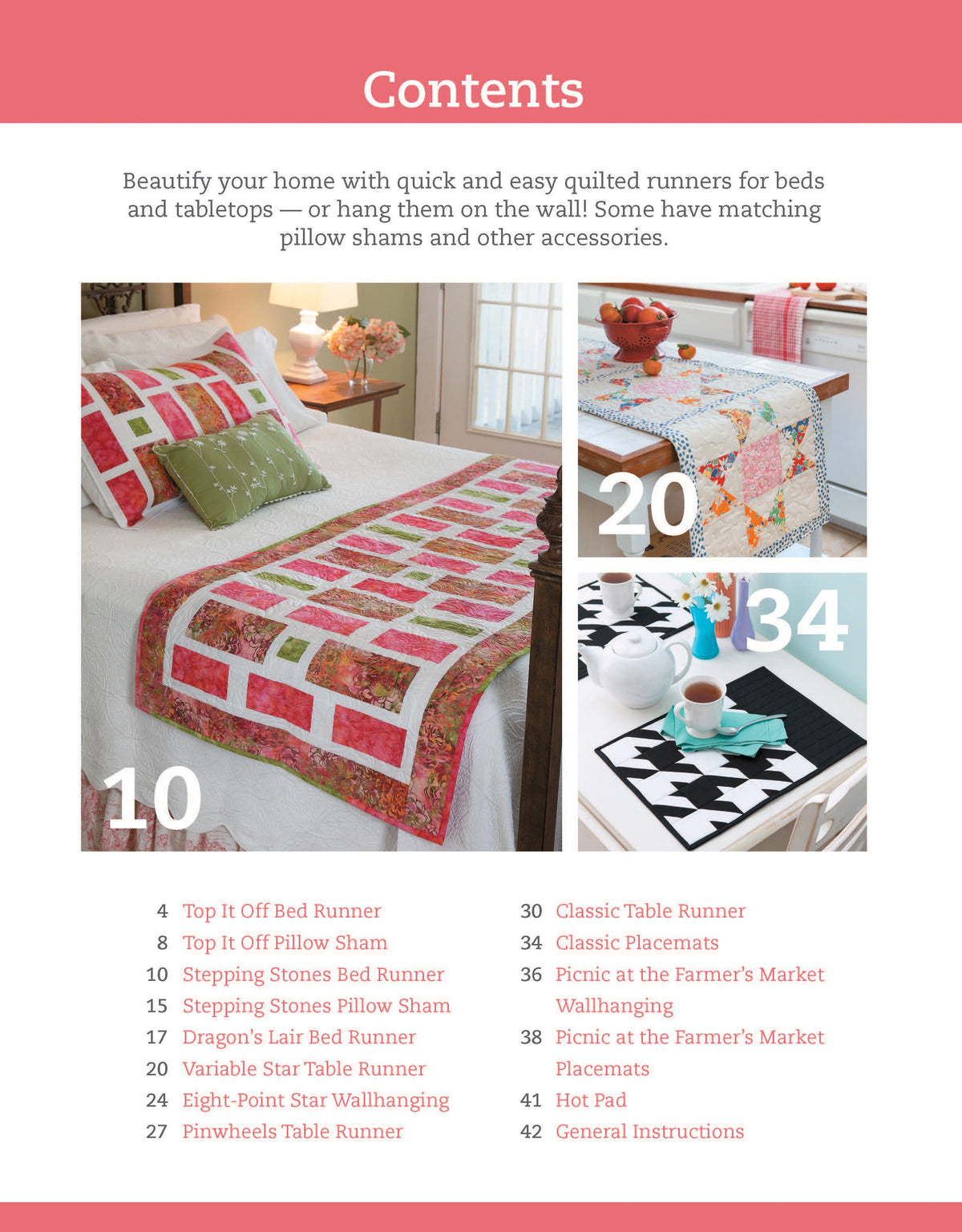 Runners for the Bed & Tabletop Book