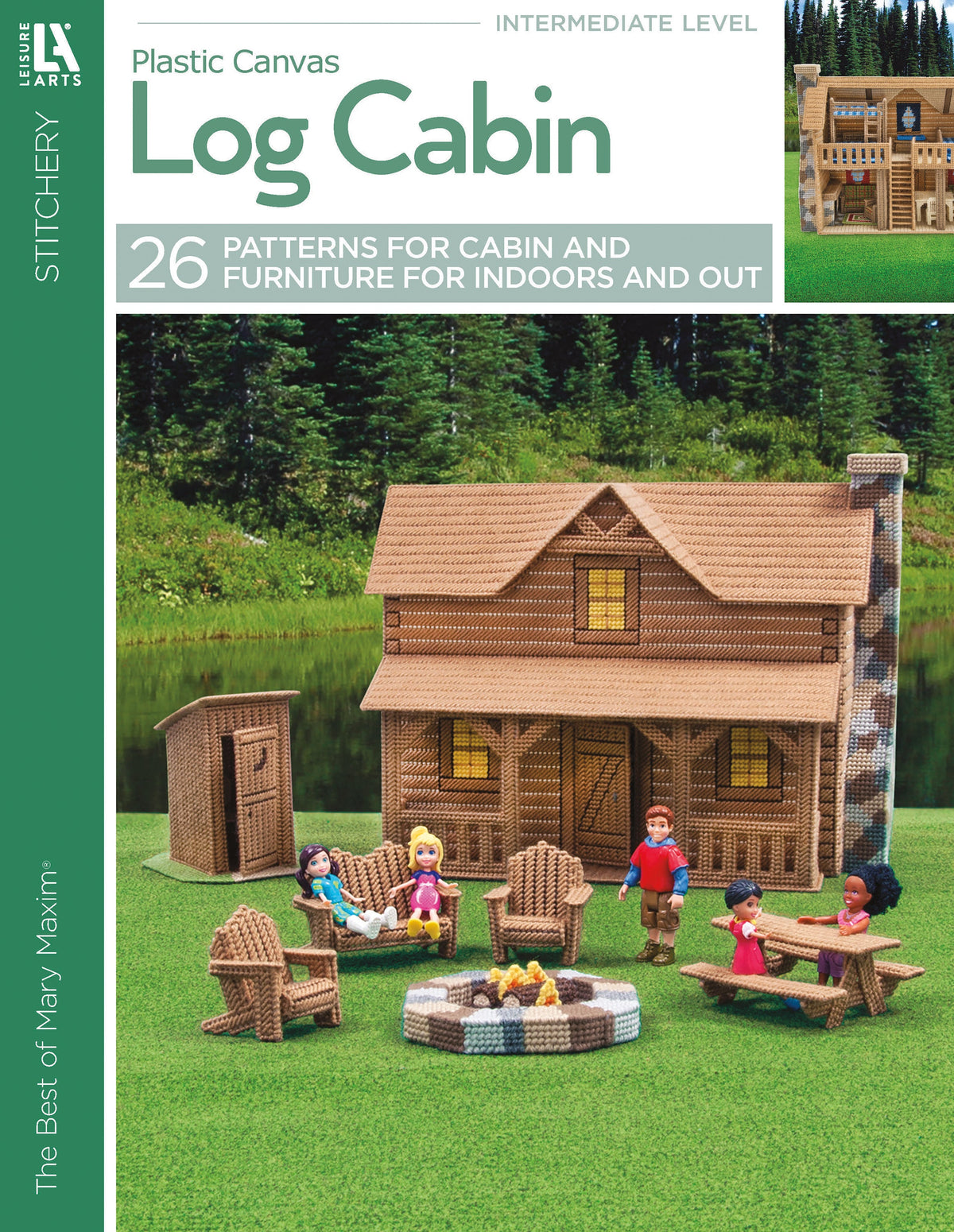 Log Cabin in Plastic Canvas Book