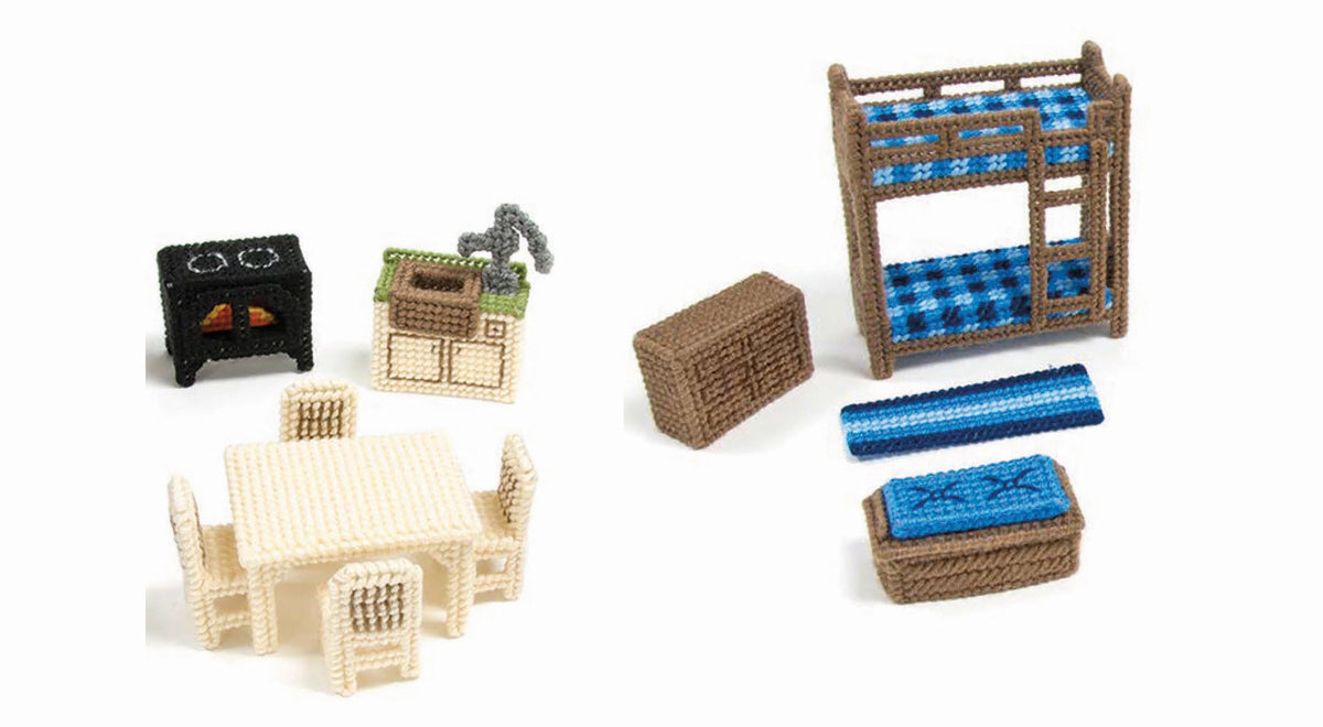 Log Cabin in Plastic Canvas Book