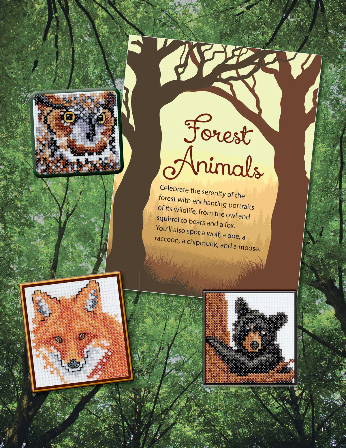 50 Cross Stitch Quickies Animals and Friends Book