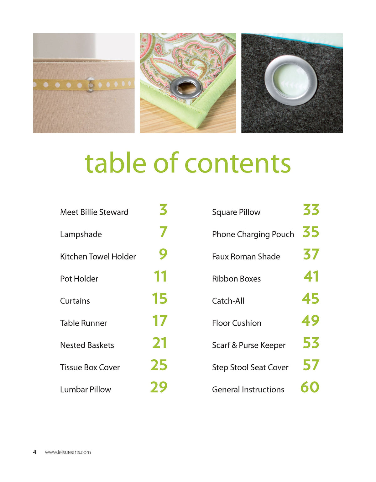 Home Decor Using Grommets Book