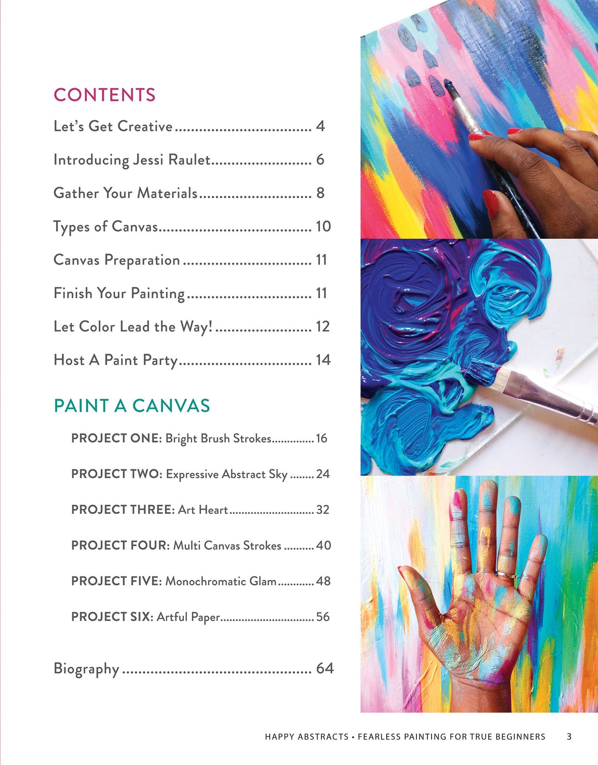 Happy Abstracts—Fearless Painting for True Beginners Book