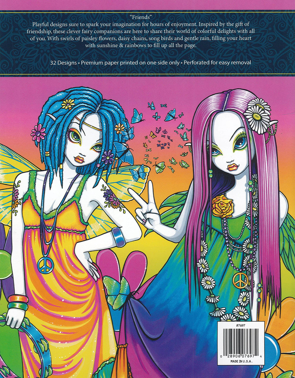 Friends—24 Designs; Myka Jelina Coloring Collection Book