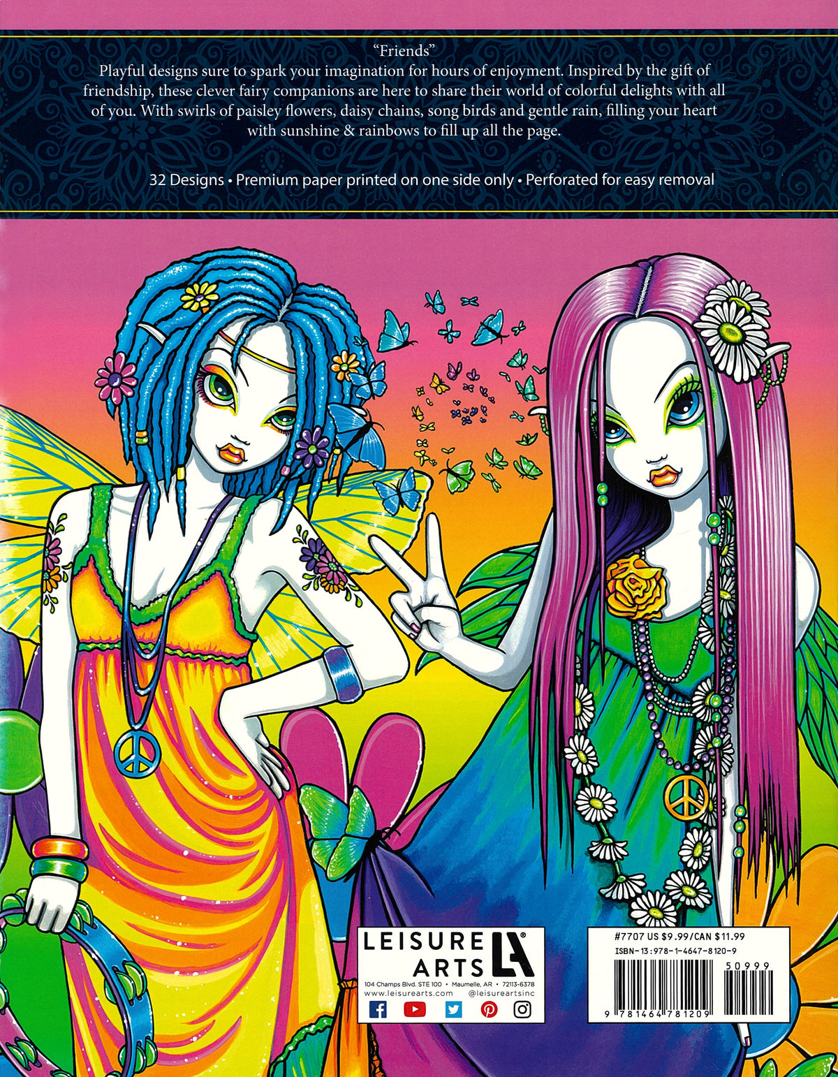 Friends—32 Designs; Myka Jelina Coloring Collection Book