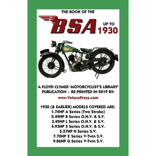 Book of the BSA Up to 1930