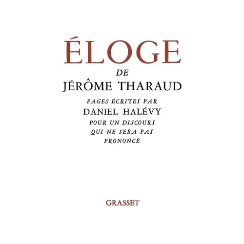 Éloge de J. Tharaud
