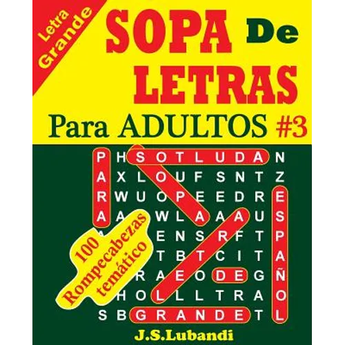 SOPA De LETRAS Para ADULTOS