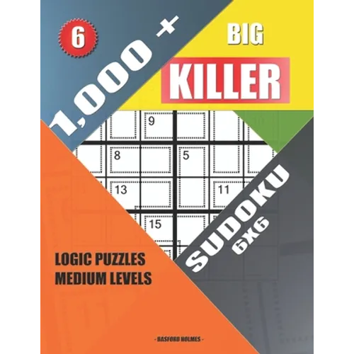 1,000 + Big killer sudoku 6x6: Logic puzzles medium levels