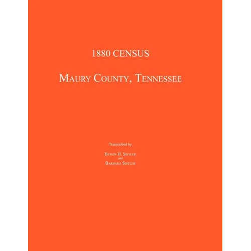 1880 Census, Maury County, Tennessee