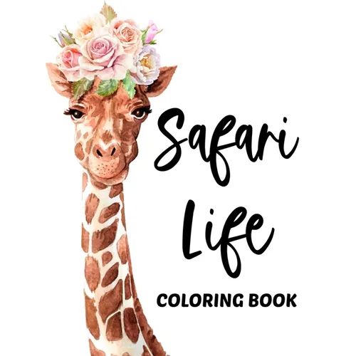 Sarafi Life Coloring Book: African Wildlife Coloring Sheets With Tracing Activities, Amazing Animal Designs To Color For Kids